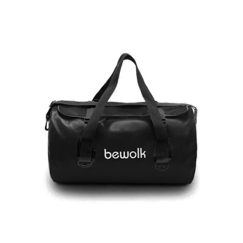 BOLSO ESTANCO BEWOLK 25 LT CON CIERRE Y SOLAPA NEGRO