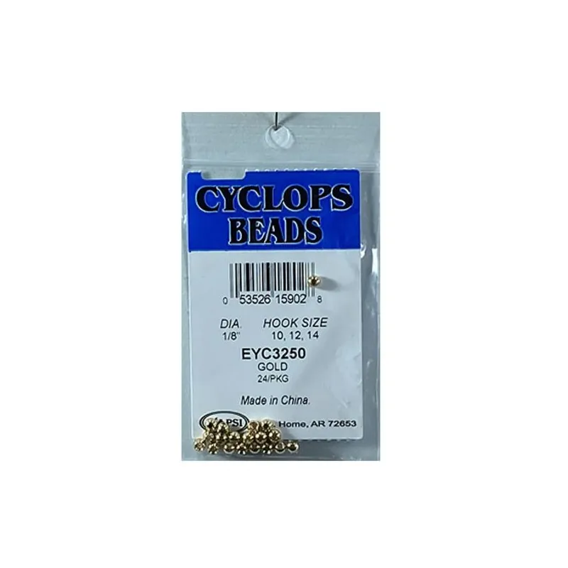 CYCLOPS BEADS GOLD 1/8