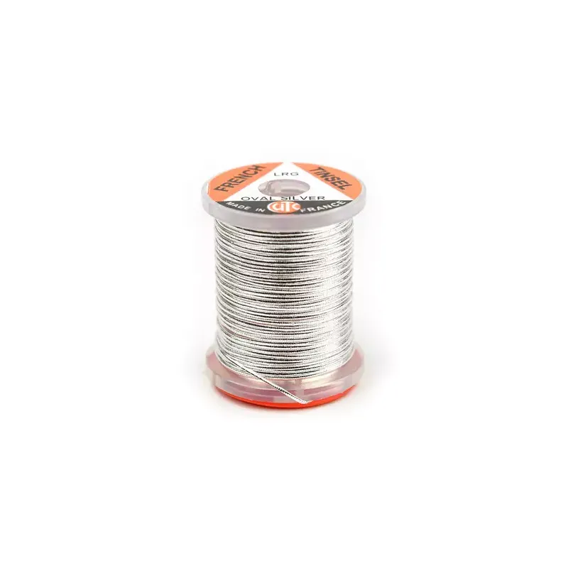 FRENCH TINSEL MED OVAL SILVER