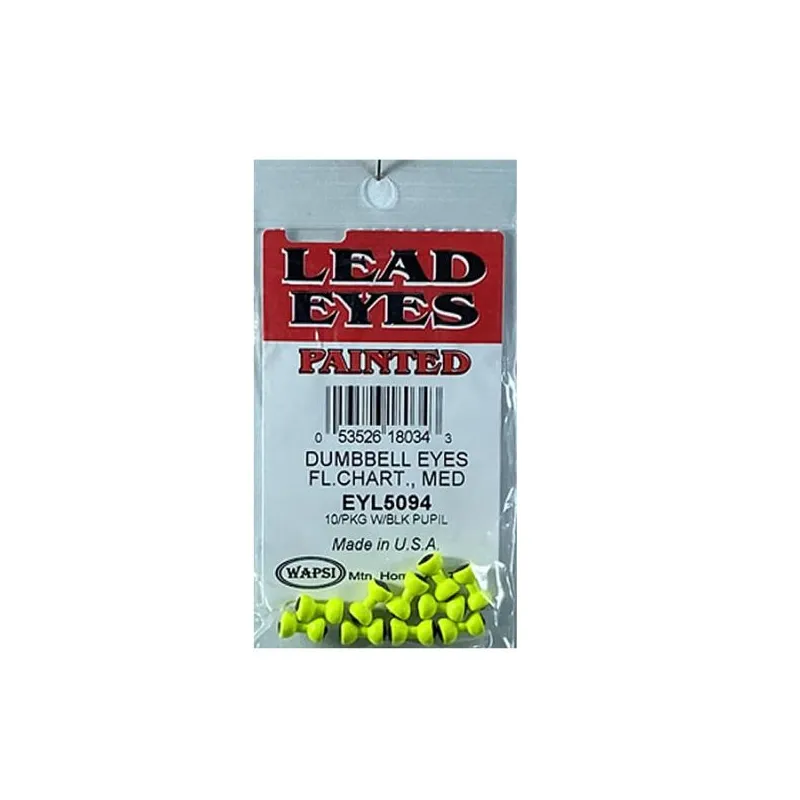 LEAD EYES PAINTED FL CHARTREUSE MED